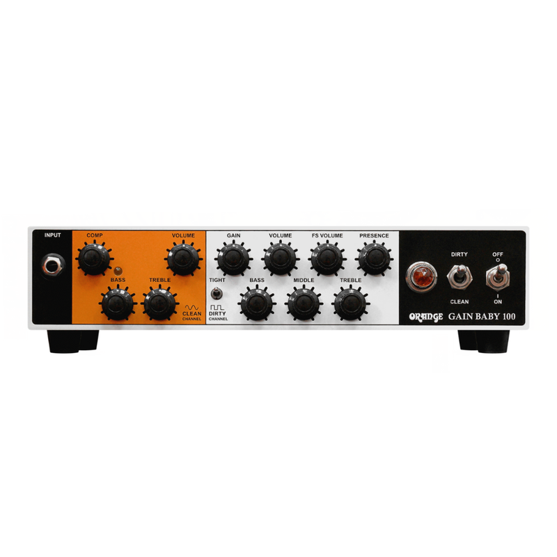 Orange Gain Baby 100 – 100W Single-Channel Guitar Amp Head with CabSim, FX Loop & Attenuator - Image 1