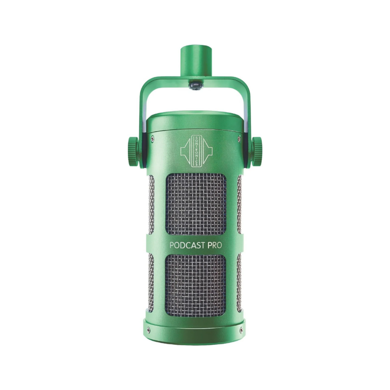 Sontronics Podcast Pro Dynamic Microphone, Green - Image 1