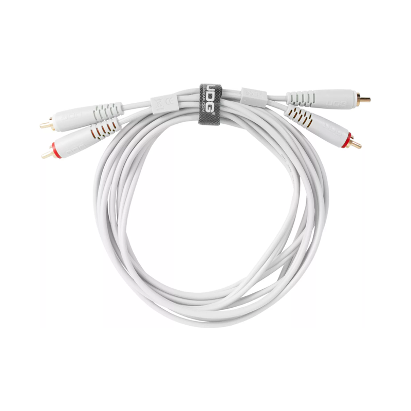UDG Ultimate Audio Cable Set RCA - RCA, White, Straight, 3 m - Image 1