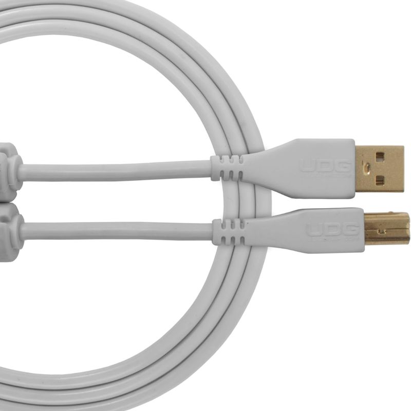 UDG Ultimate Audio Cable USB 2.0 A-B, White, Straight, 1 m - Image 1
