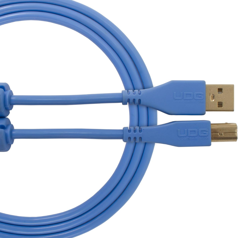 UDG Ultimate Audio Cable USB 2.0 A-B, Light Blue, Straight, 2 m - Image 1