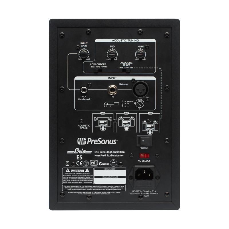 PreSonus Eris E5 Two-Way Active 5.25" Studio Monitor - Image 2