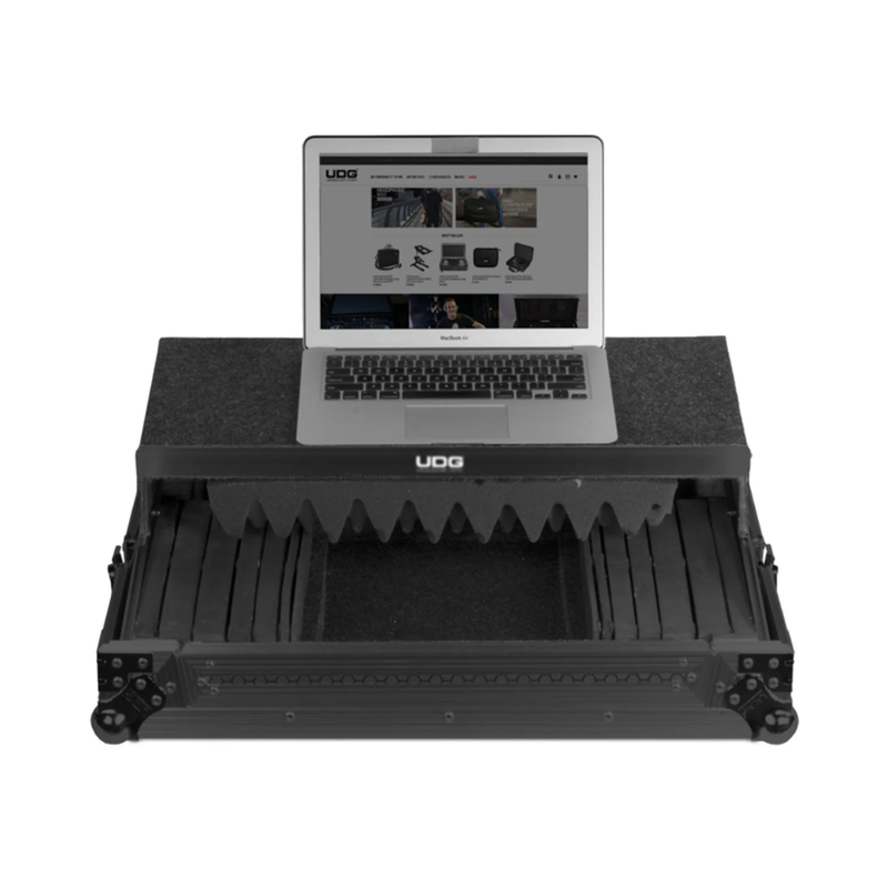 UDG Ultimate Flight Case Multi Format MK3 Plus, XL, Black (Laptop Shelf) - Image 2