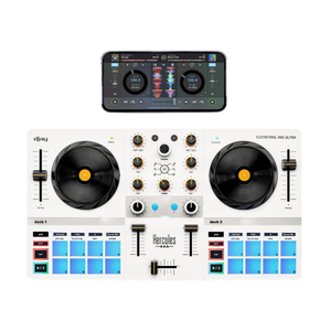 Hercules DJControl Mix Ultra DJ Controller, Compatible with Smartphones and Tablets (iOS/Android)