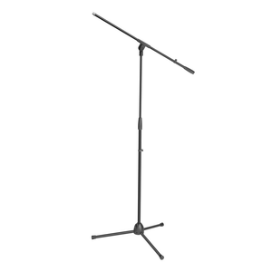 Adam Hall Stands S 5 BE Microphone Stand with Boom Arm, Black