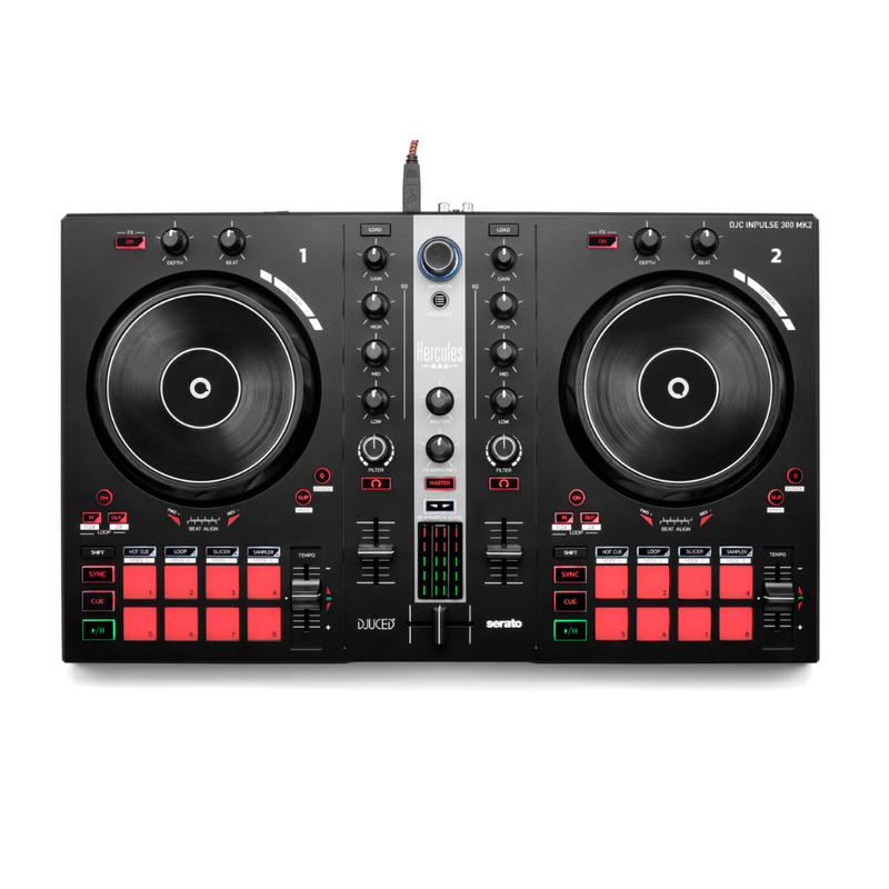 Hercules DJControl Inpulse 300 MK2 DJ Controller, Compatible with Serato - Image 1