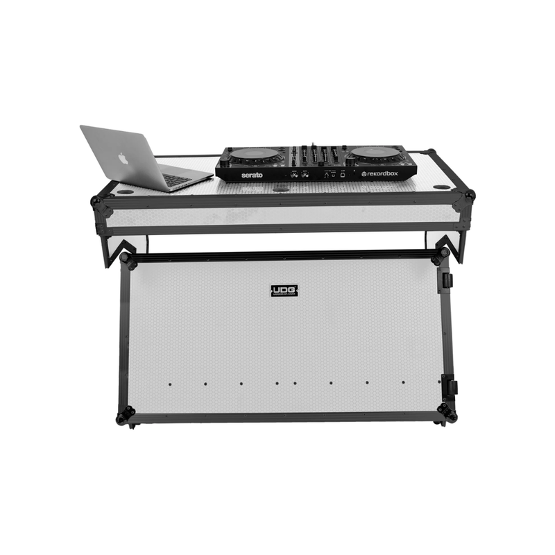 UDG Ultimate Flight Case Portable Z-Style DJ Table Plus, White - Image 9