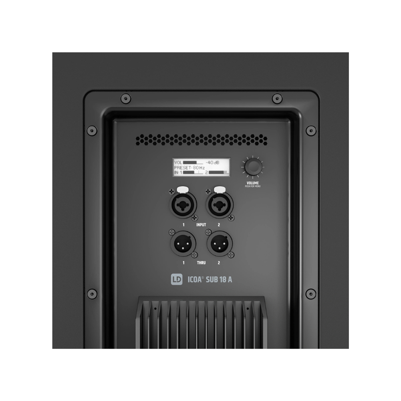 LD Systems ICOA SUB 18 A Active 18" Bass Reflex PA Subwoofer - Image 2