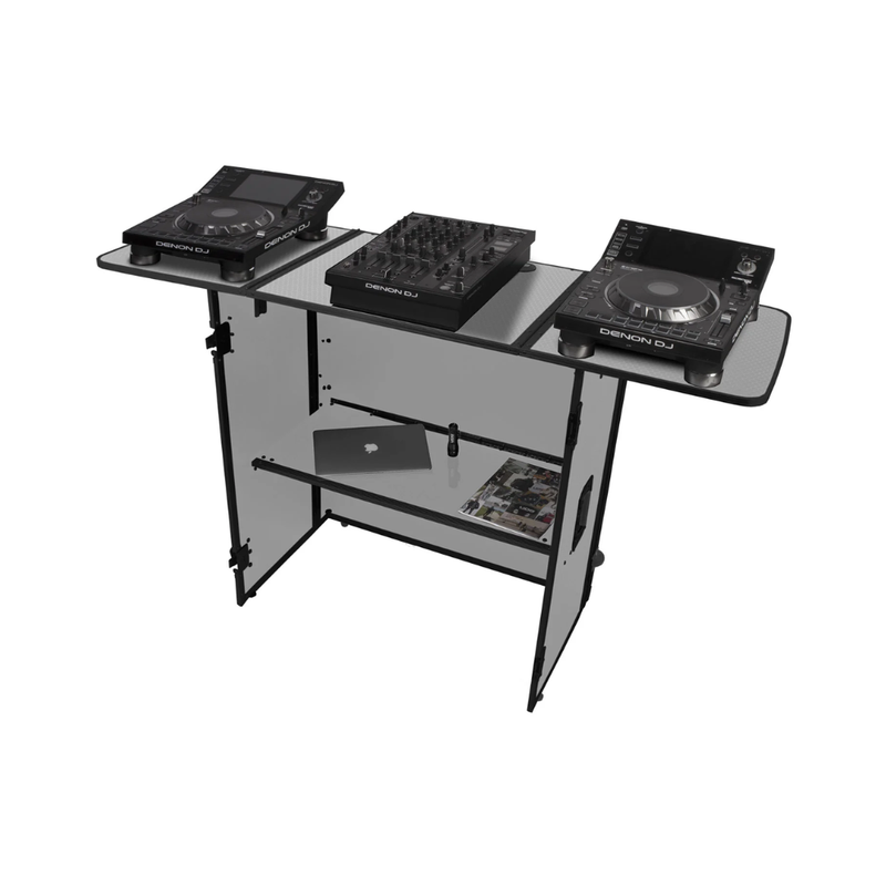 UDG Ultimate Fold Out DJ Table MK2 Plus (Wheels), White - Image 5