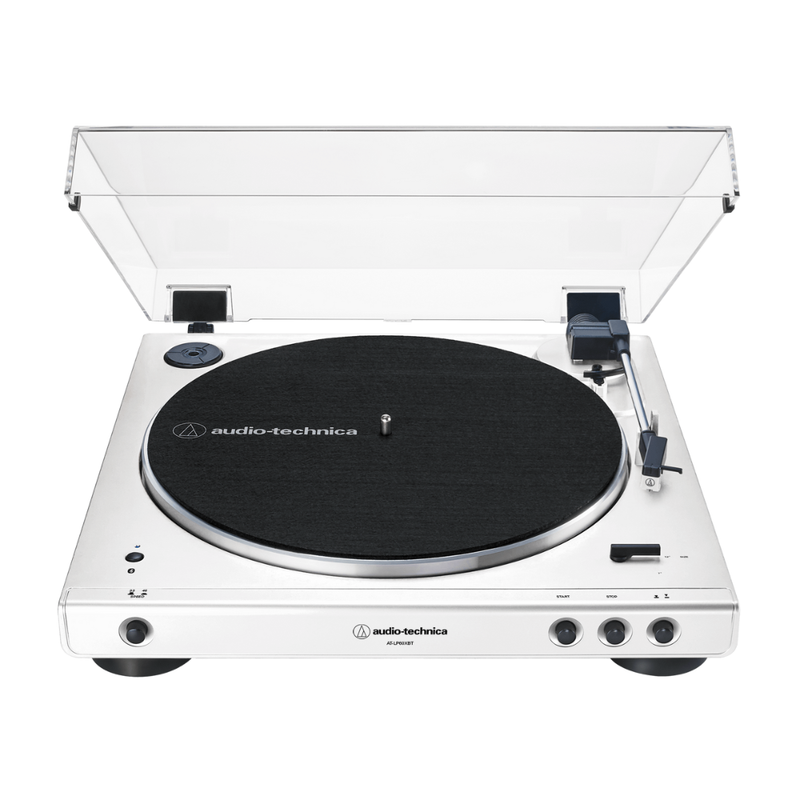 Audio-Technica AT-LP60XBT Fully Automatic Wireless Belt-Drive Turntable, White - Image 1