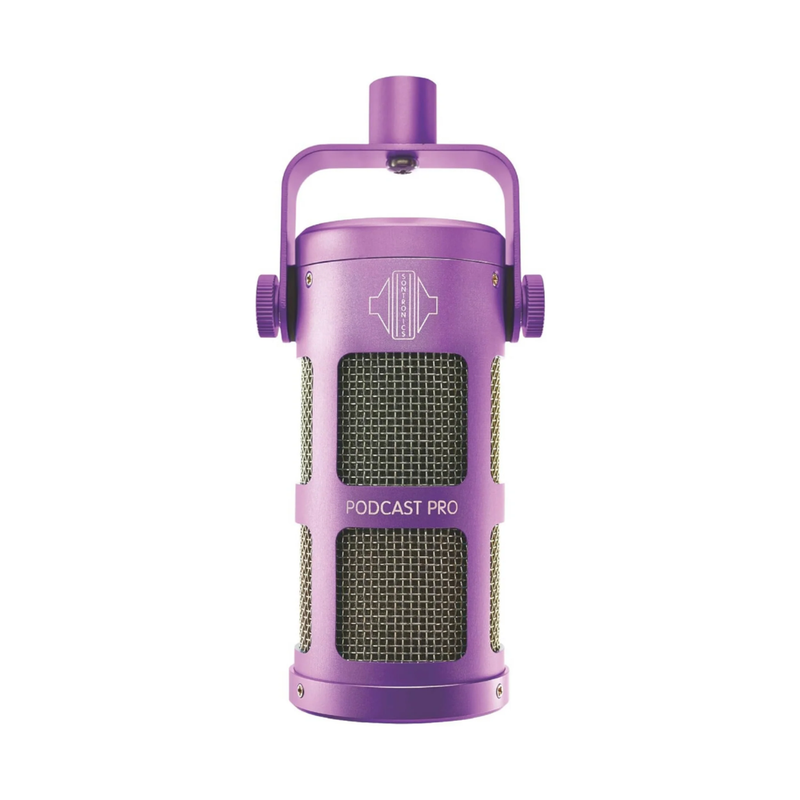 Sontronics Podcast Pro Dynamic Microphone, Purple - Image 1