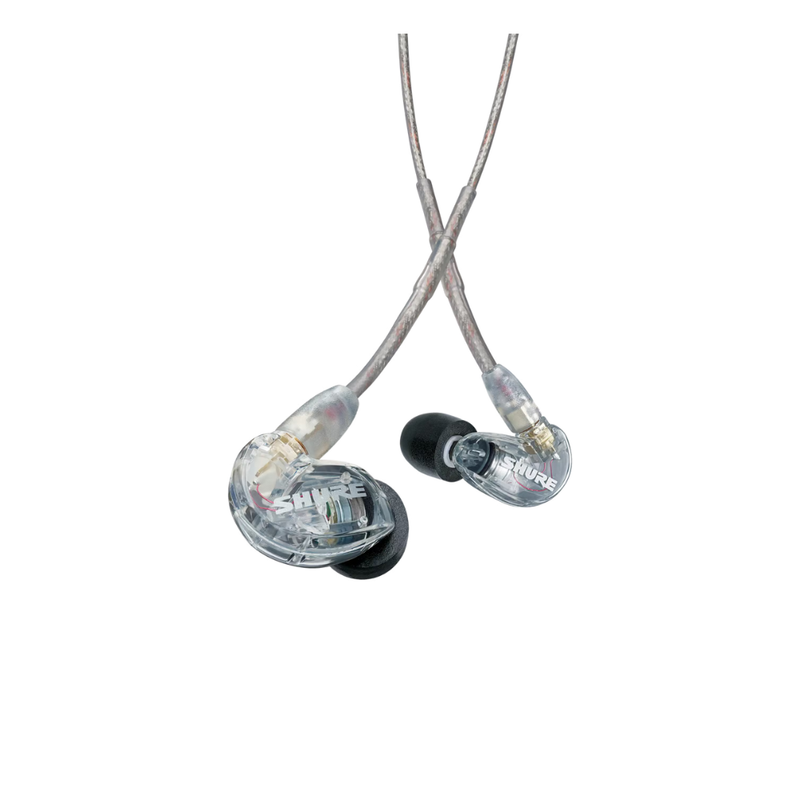 Shure SE215 Earphones, Clear (with Clear Standard 3.5 mm Cable) - Image 1