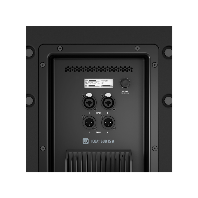 LD Systems ICOA SUB 15 A Active 15" Bass Reflex PA Subwoofer - Image 4