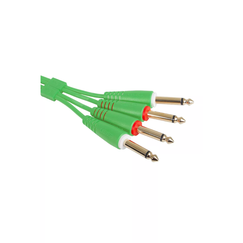 UDG Ultimate Audio Cable Set 1/4" Jack - 1/4" Jack, Green, Straight, 1.5 m - Image 2