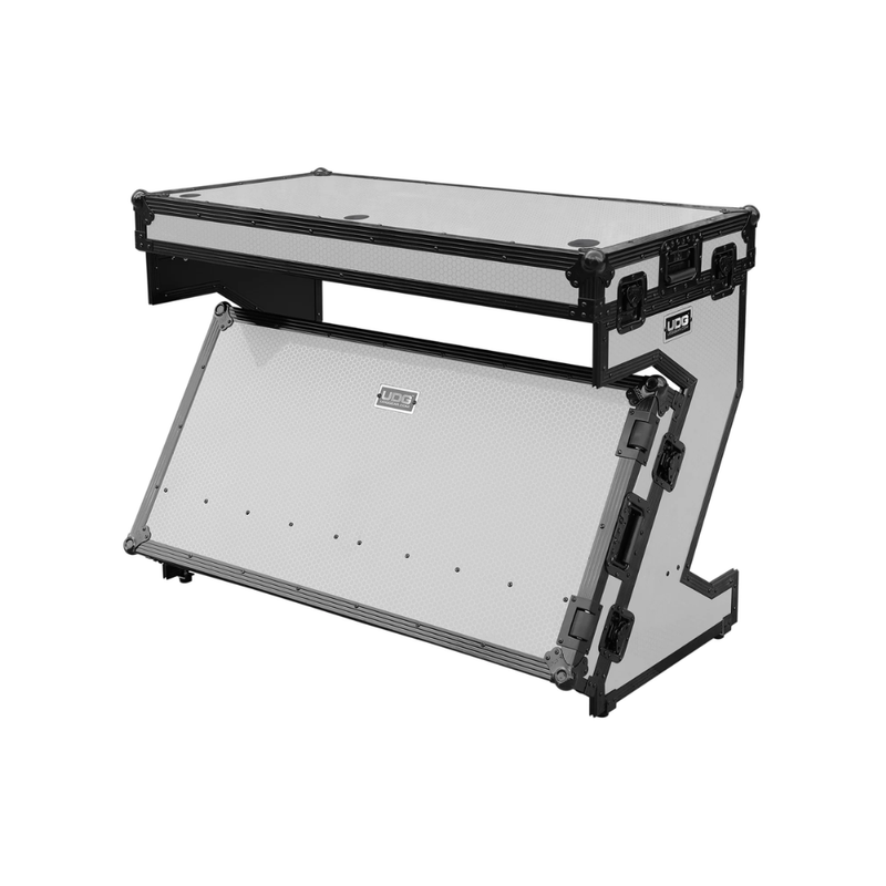 UDG Ultimate Flight Case Portable Z-Style DJ Table Plus, White - Image 2
