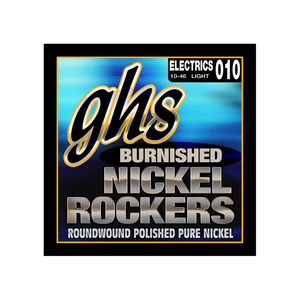 GHS Burnished Pure Nickel Rockers BNR-L Electric Guitar, Light (10-46)