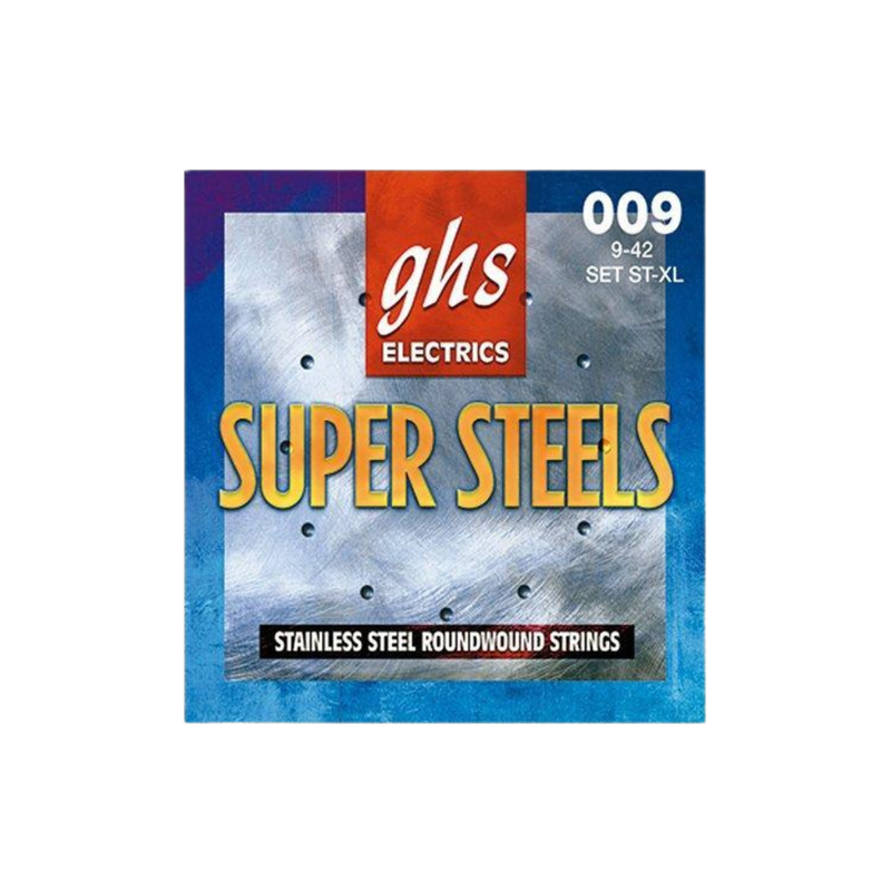GHS ST-XL Electric Guitar String Super Steel, Extra Light (09-42)  - Image 1
