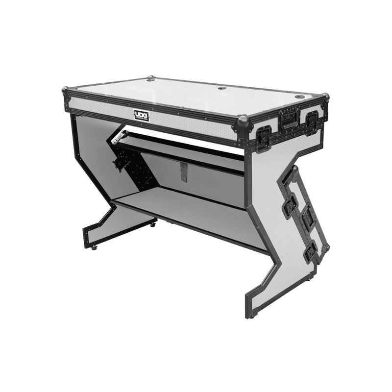 UDG Ultimate Flight Case Portable Z-Style DJ Table Plus, White - Image 4