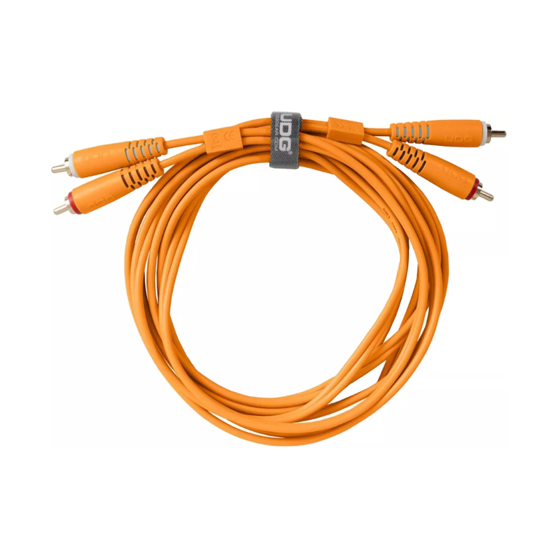 UDG Ultimate Audio Cable Set RCA - RCA, Orange, Straight, 3 m - Image 1