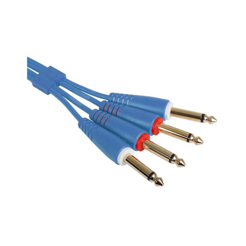 UDG Ultimate Audio Cable Set 1/4" Jack - 1/4" Jack, Light Blue, Straight, 1.5 m - Image 2